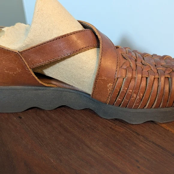 Aerosoles Strappy Caged Huarache Buckle Jesus Sandals Woman's 7B Vintage 90s y2k - Picture 7 of 13